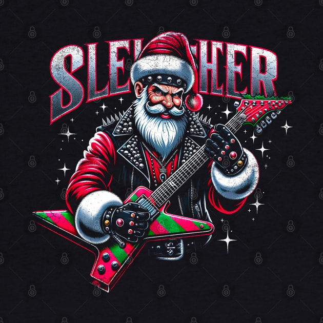 Sleigher Santa Claus Rock Christmas by opippi